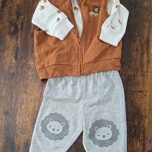 Carter's Tan and Gray Kids Animal Set